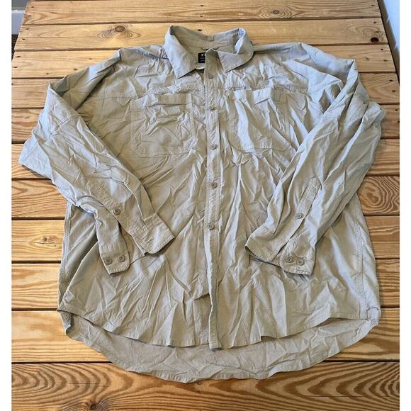 Filson Long Sleeve Button Up Shirt Size 2XL Men’s Beige